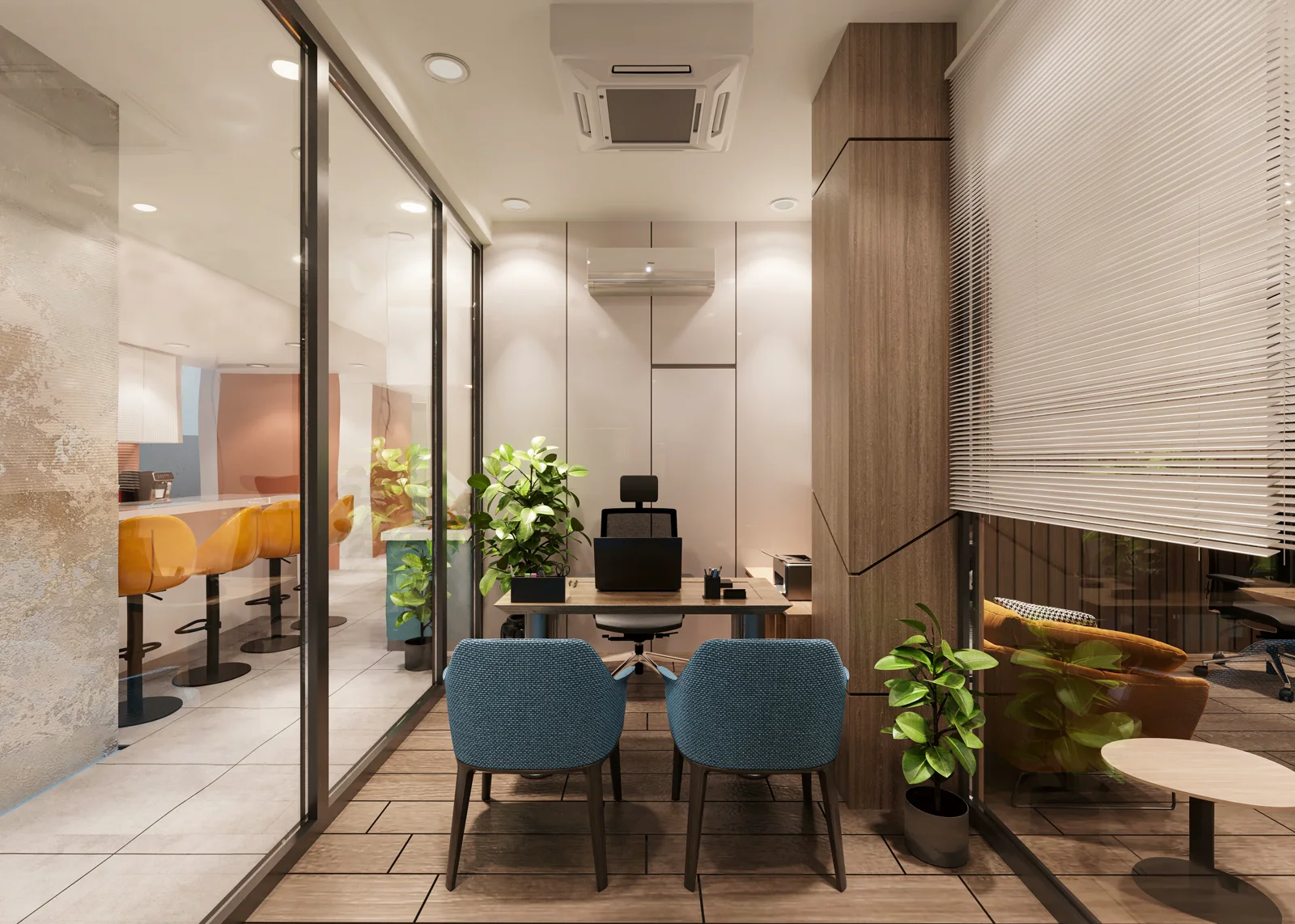 Quiet private office meeting space